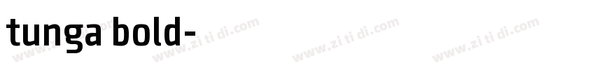 tunga bold字体转换